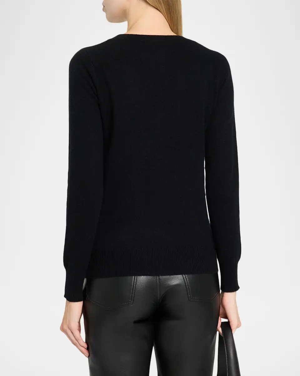 Neiman Marcus Cashmere Collection Cashmere V-Neck Sweater | Thumbnail 3 Neiman Marcus Cashmere Collection Cashmere V-Neck Sweater | Thumbnail 3