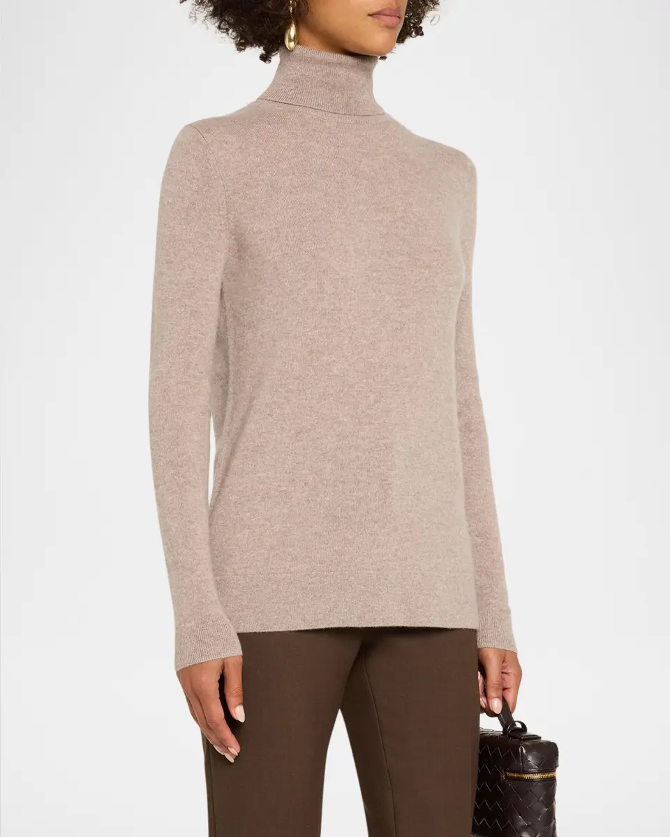 Neiman Marcus Cashmere Collection Cashmere Turtleneck Sweater | Thumbnail 4 Neiman Marcus Cashmere Collection Cashmere Turtleneck Sweater | Thumbnail 4