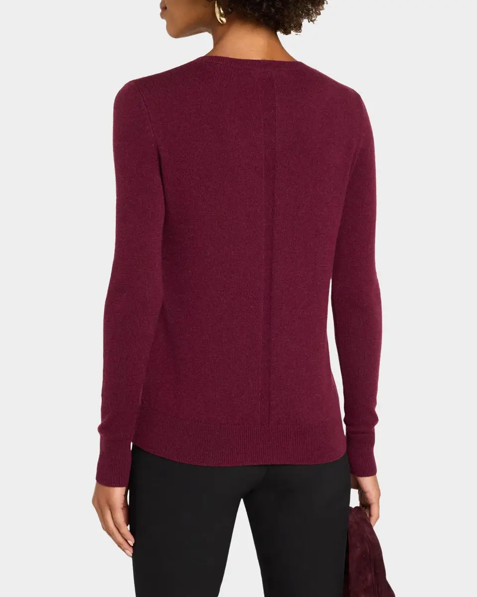 Neiman Marcus Cashmere Collection Cashmere Crewneck Sweater | Thumbnail 3 Neiman Marcus Cashmere Collection Cashmere Crewneck Sweater | Thumbnail 3