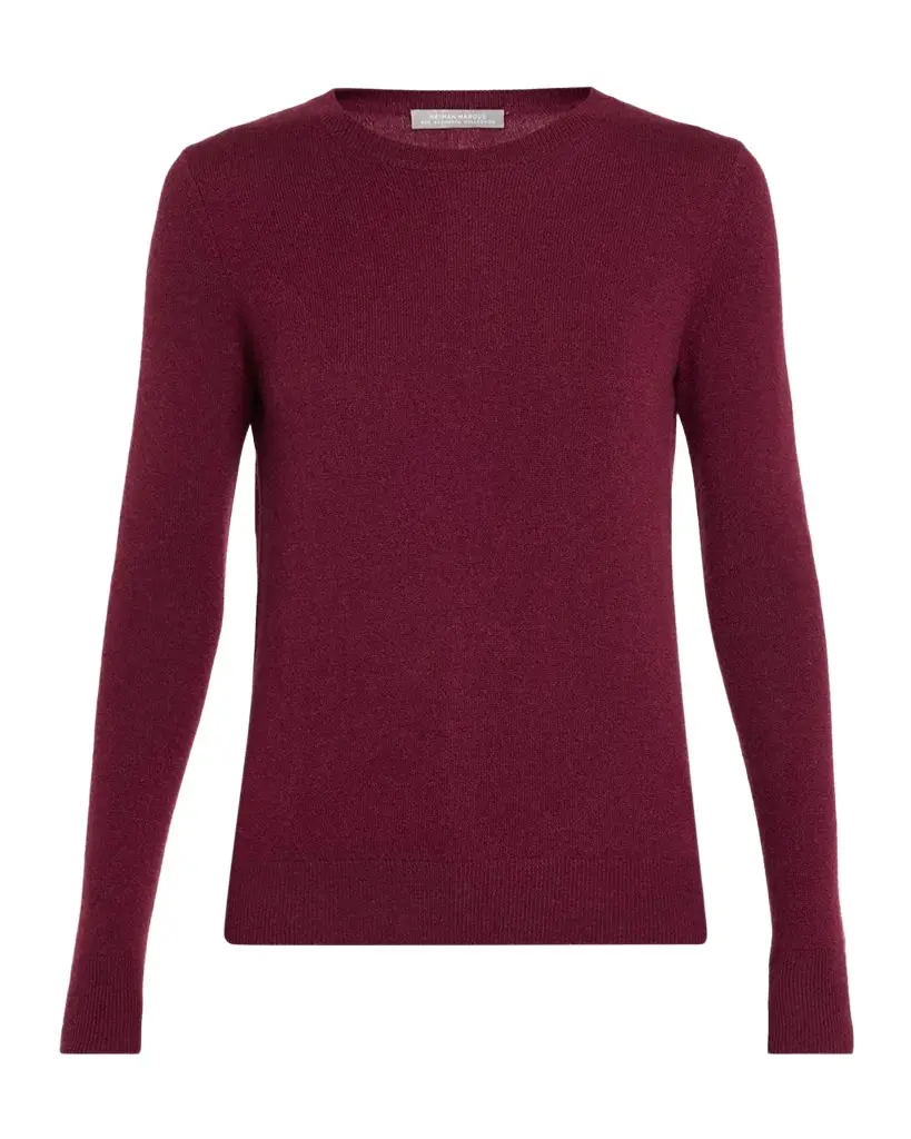 Neiman Marcus Cashmere Collection Cashmere Crewneck Sweater
