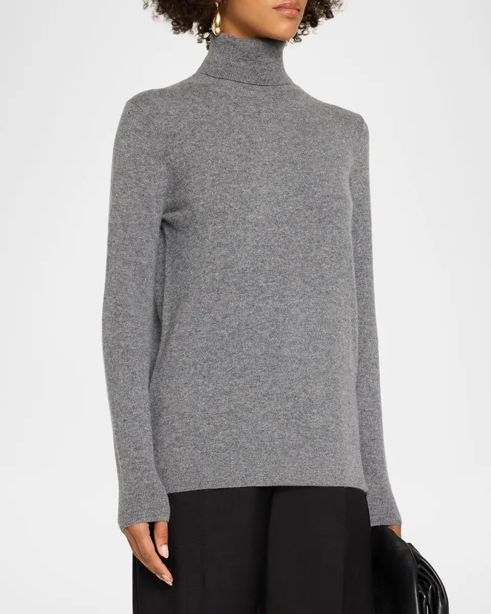 Neiman Marcus Cashmere Collection Cashmere Turtleneck Sweater | Thumbnail 4 Neiman Marcus Cashmere Collection Cashmere Turtleneck Sweater | Thumbnail 4