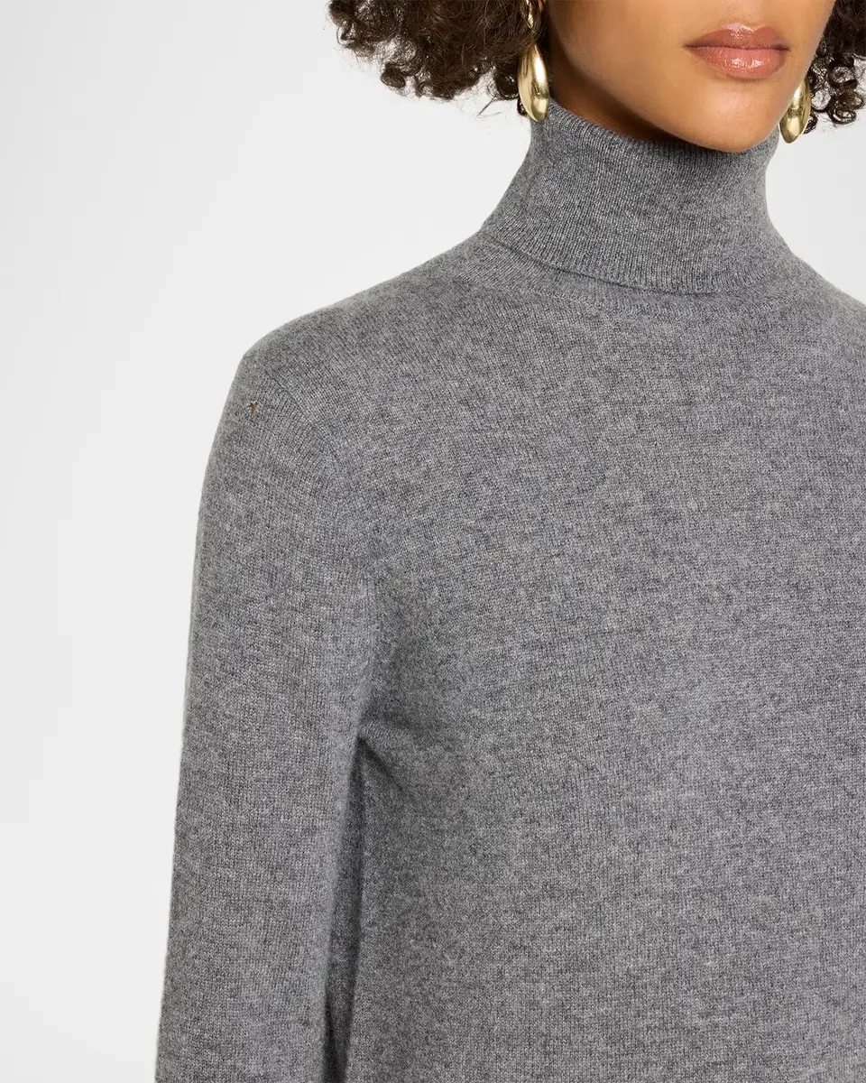 Neiman Marcus Cashmere Collection Cashmere Turtleneck Sweater | Thumbnail 5 Neiman Marcus Cashmere Collection Cashmere Turtleneck Sweater | Thumbnail 5
