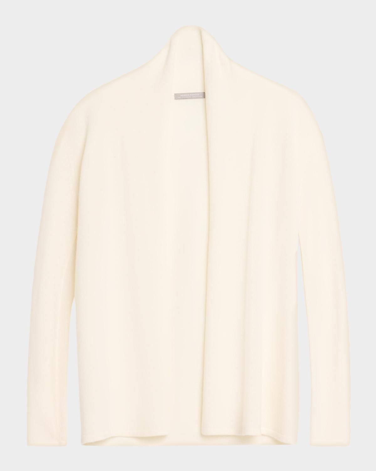 Neiman Marcus Cashmere Collection Open-Front Cashmere Cardigan