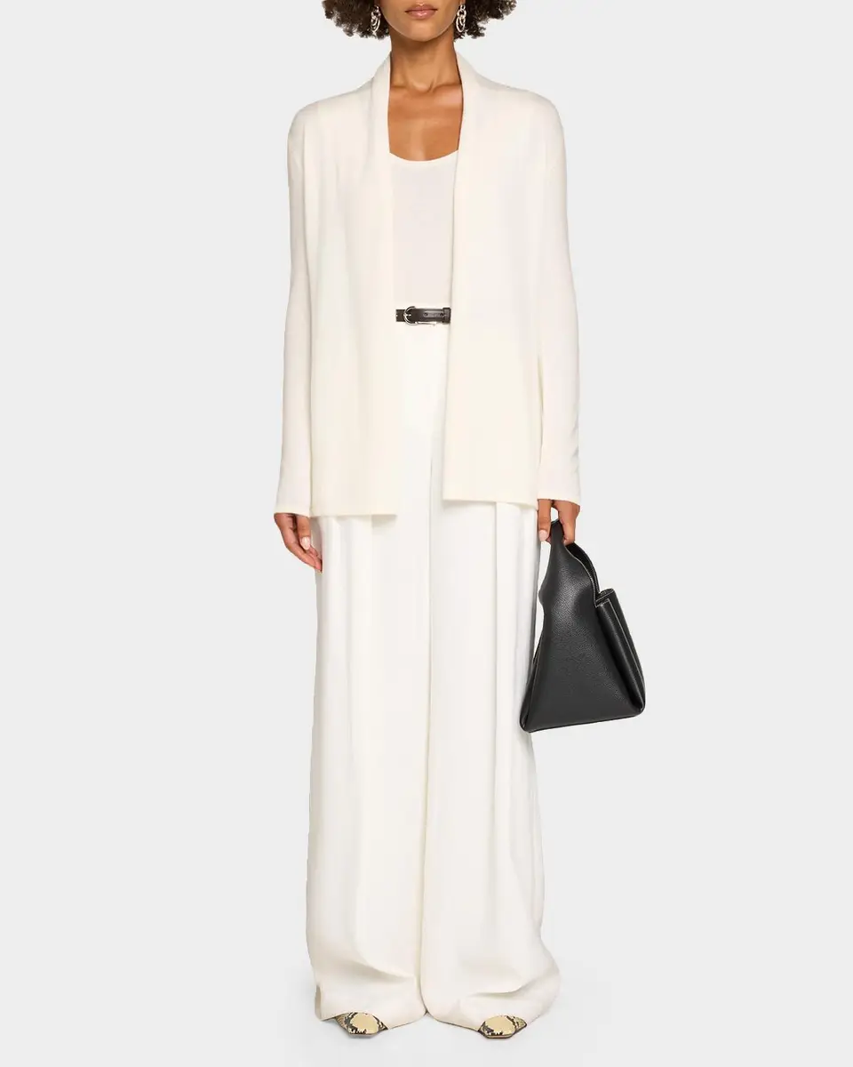 Neiman Marcus Cashmere Collection Open-Front Cashmere Cardigan | Thumbnail 2 Neiman Marcus Cashmere Collection Open-Front Cashmere Cardigan | Thumbnail 2