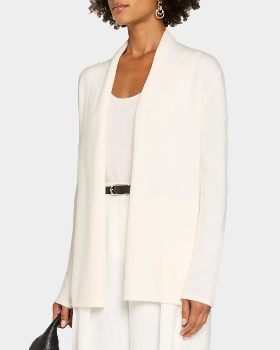 Neiman Marcus Cashmere Collection Open-Front Cashmere Cardigan | Thumbnail 4 Neiman Marcus Cashmere Collection Open-Front Cashmere Cardigan | Thumbnail 4