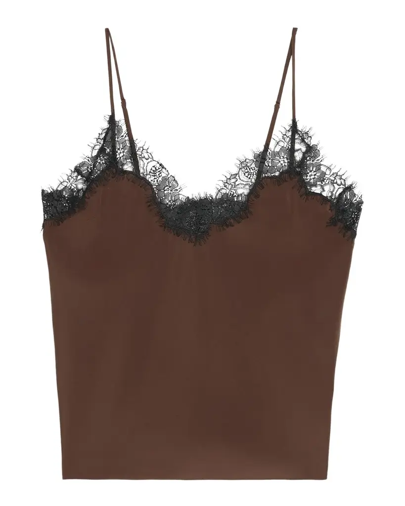 Annabelle Lace Silk Top