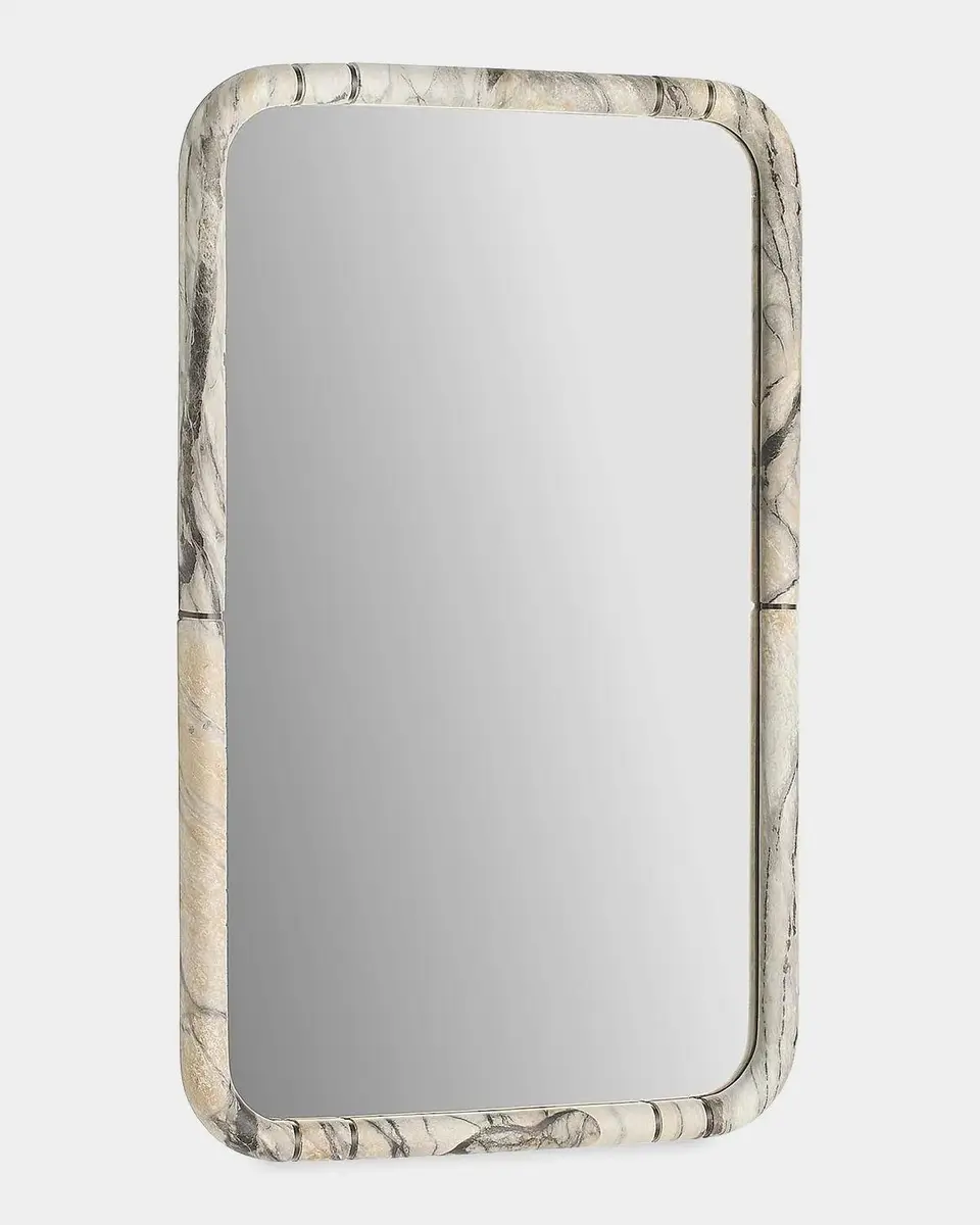 Arteriors Trevino Resin & Bronze-Plated Iron Rectangular Mirror | Thumbnail 2