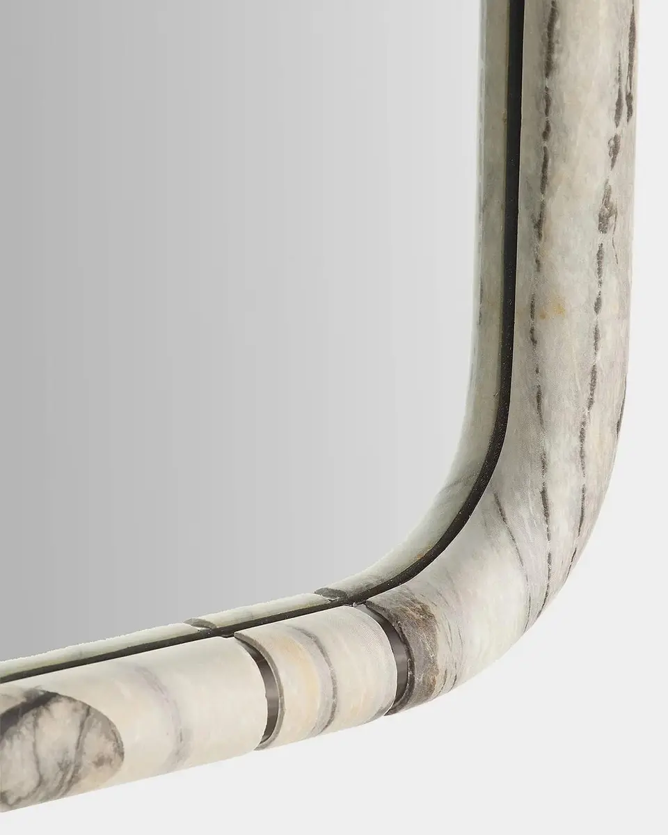 Arteriors Trevino Resin & Bronze-Plated Iron Rectangular Mirror | Thumbnail 6