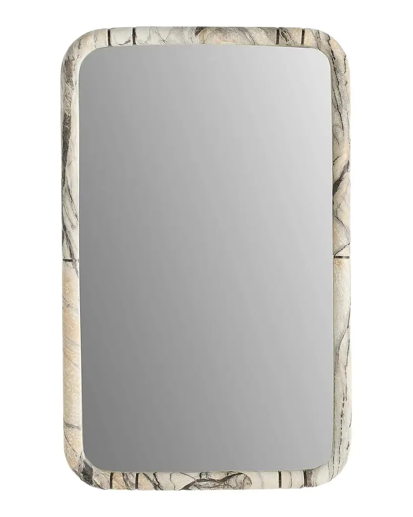 Arteriors Trevino Resin & Bronze-Plated Iron Rectangular Mirror
