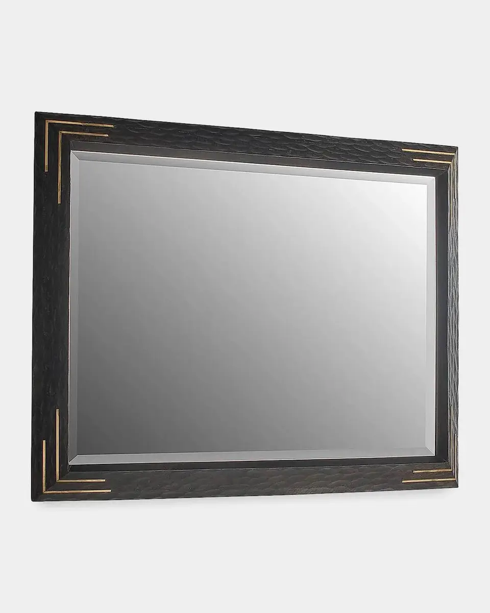 Arteriors Moses Mango Wood & Antique Brass Rectangular Mirror | Thumbnail 5