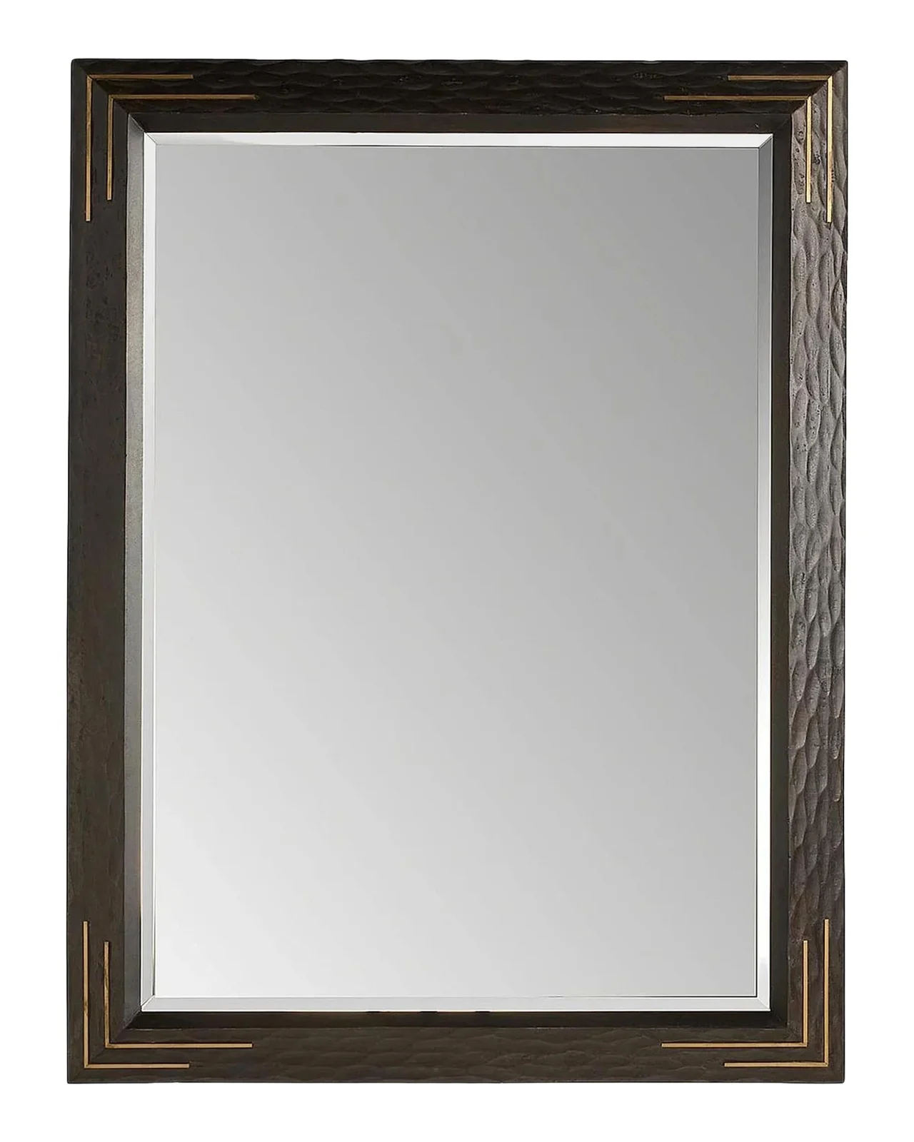 Arteriors Moses Mango Wood & Antique Brass Rectangular Mirror