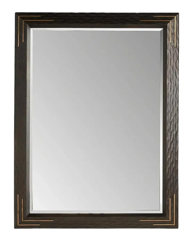 Arteriors Moses Mango Wood & Antique Brass Rectangular Mirror