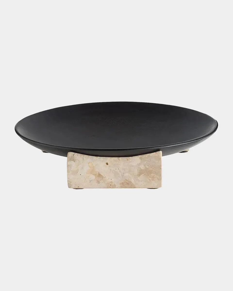 Arteriors Luxa Iron & Marble Centerpiece Bowl | Thumbnail 6