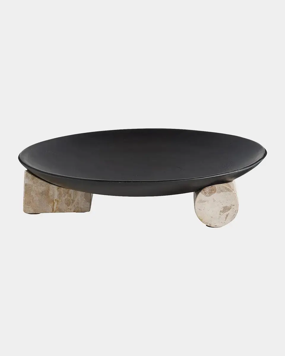 Arteriors Luxa Iron & Marble Centerpiece Bowl | Thumbnail 8