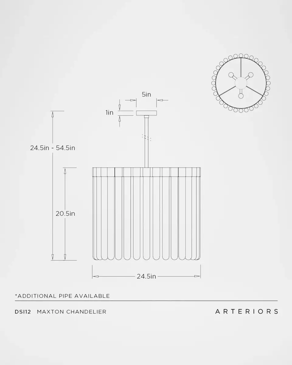 Arteriors Maxton Chandelier | Thumbnail 10 Arteriors Maxton Chandelier | Thumbnail 10