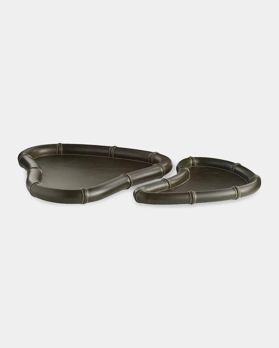 Arteriors Lake Leather 2-Piece Tray Set | Thumbnail 6 Arteriors Lake Leather 2-Piece Tray Set | Thumbnail 6