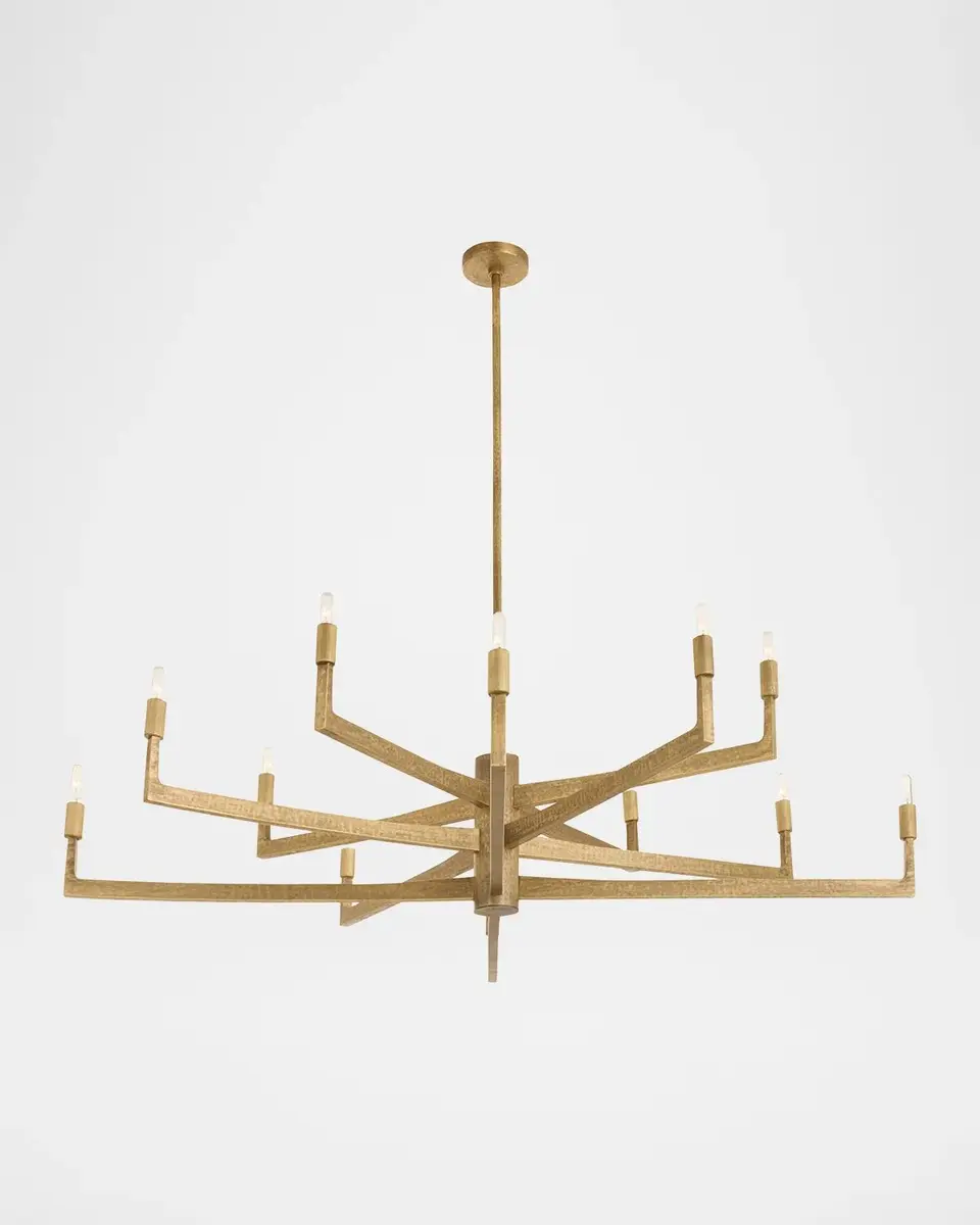 Arteriors Griff 56" Large 12-Light Chandelier | Thumbnail 2 Arteriors Griff 56" Large 12-Light Chandelier | Thumbnail 2