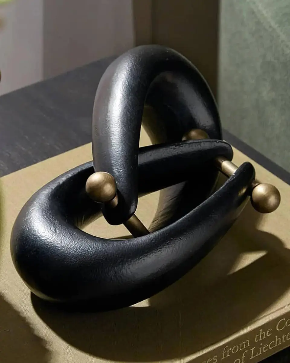 Arteriors Maple Cast Aluminum & Antique Brass Iron Sculpture | Thumbnail 3