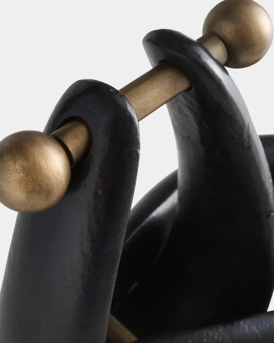 Arteriors Maple Cast Aluminum & Antique Brass Iron Sculpture | Thumbnail 6