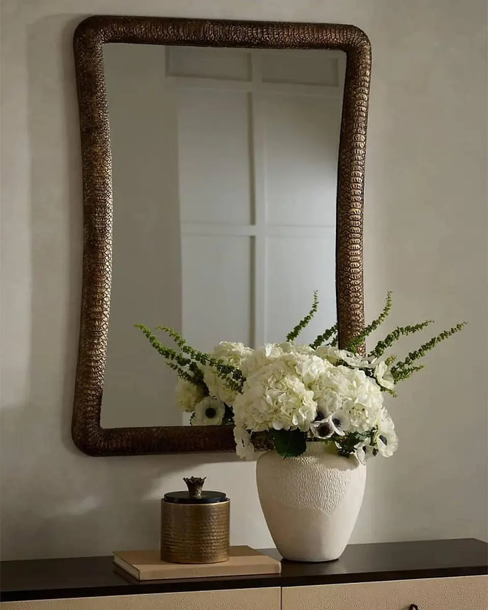 Arteriors Malakai Textured Resin Rectangular Mirror | Thumbnail 3
