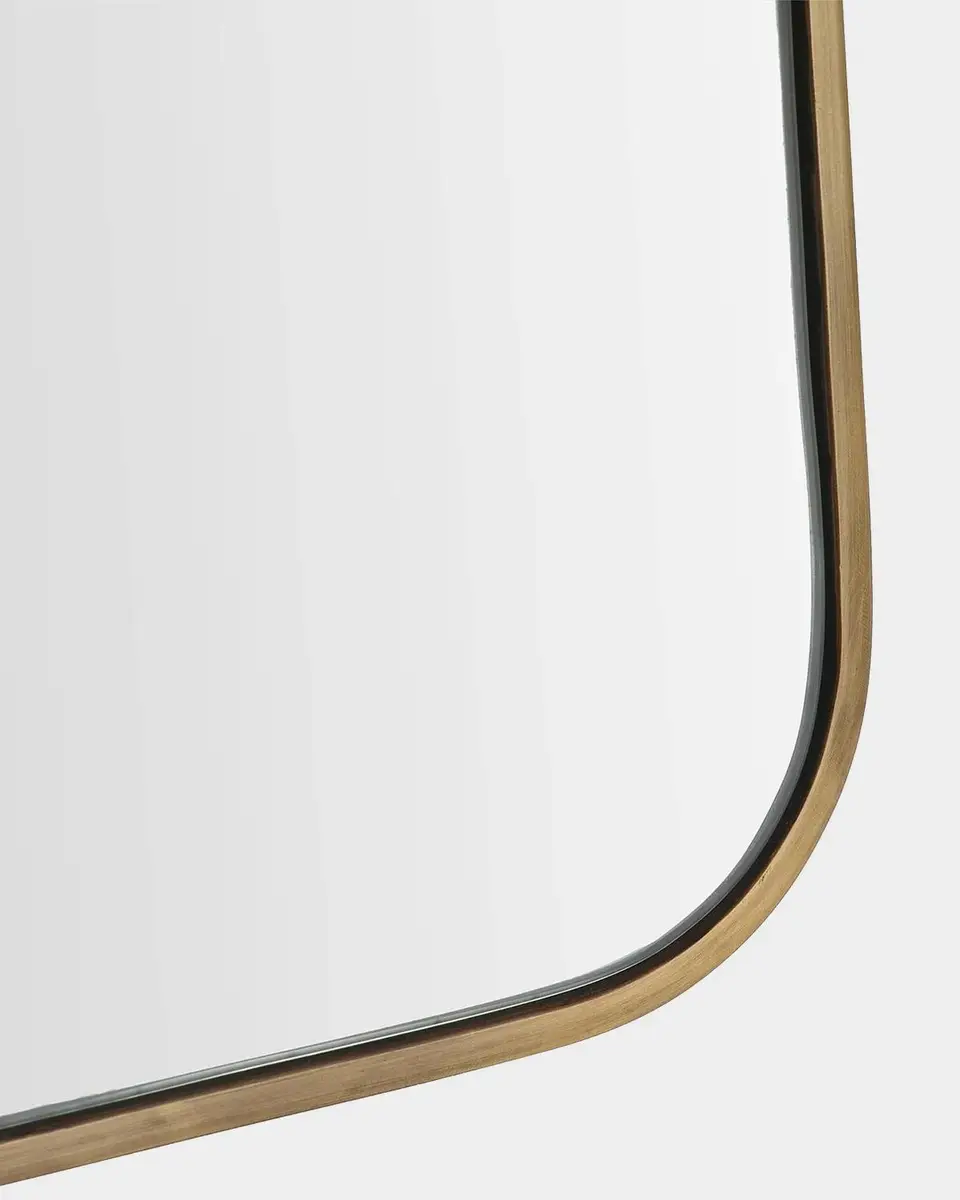 Arteriors Lennox Antique Brass Iron Irregular Mirror | Thumbnail 9