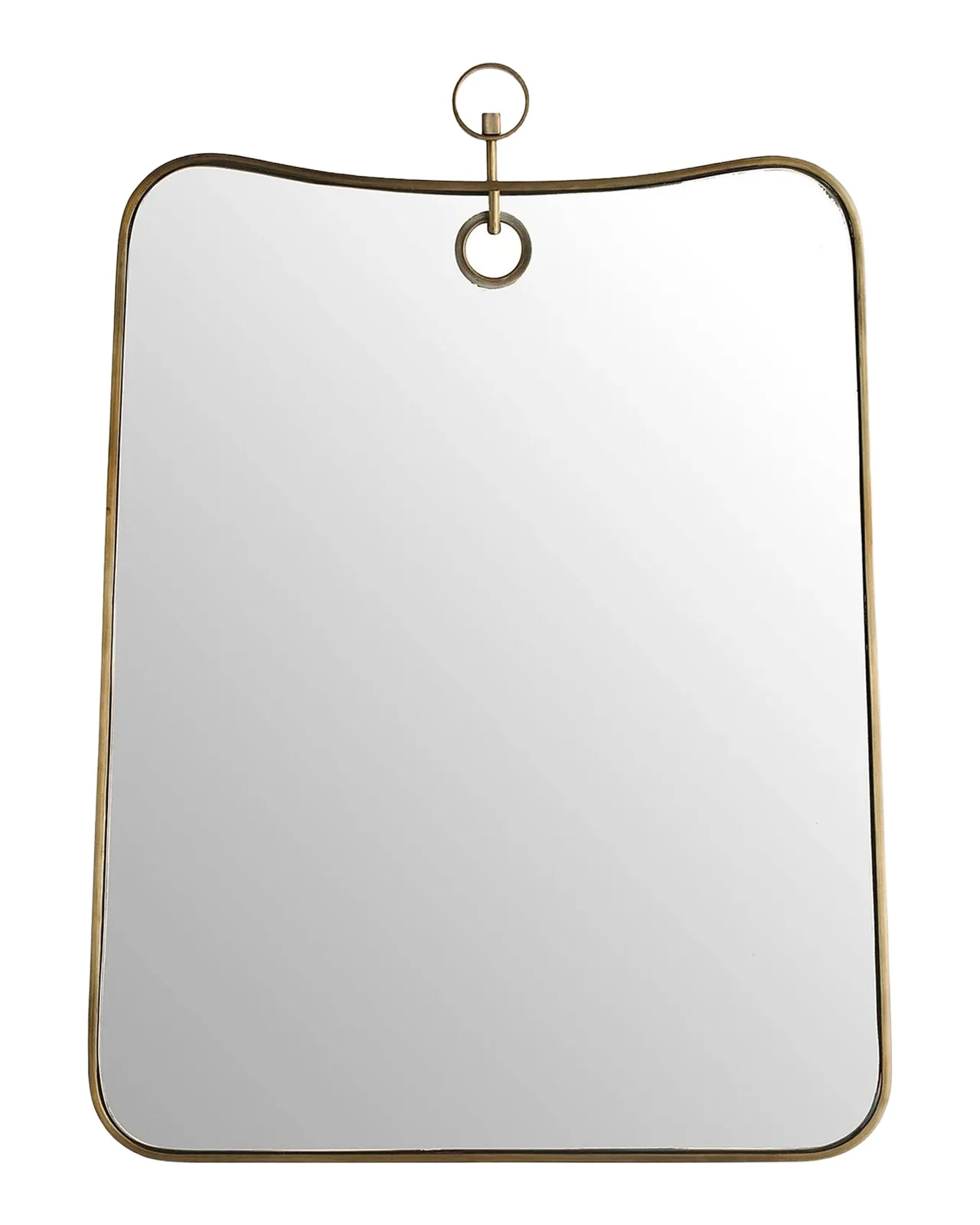 Arteriors Lennox Antique Brass Iron Irregular Mirror