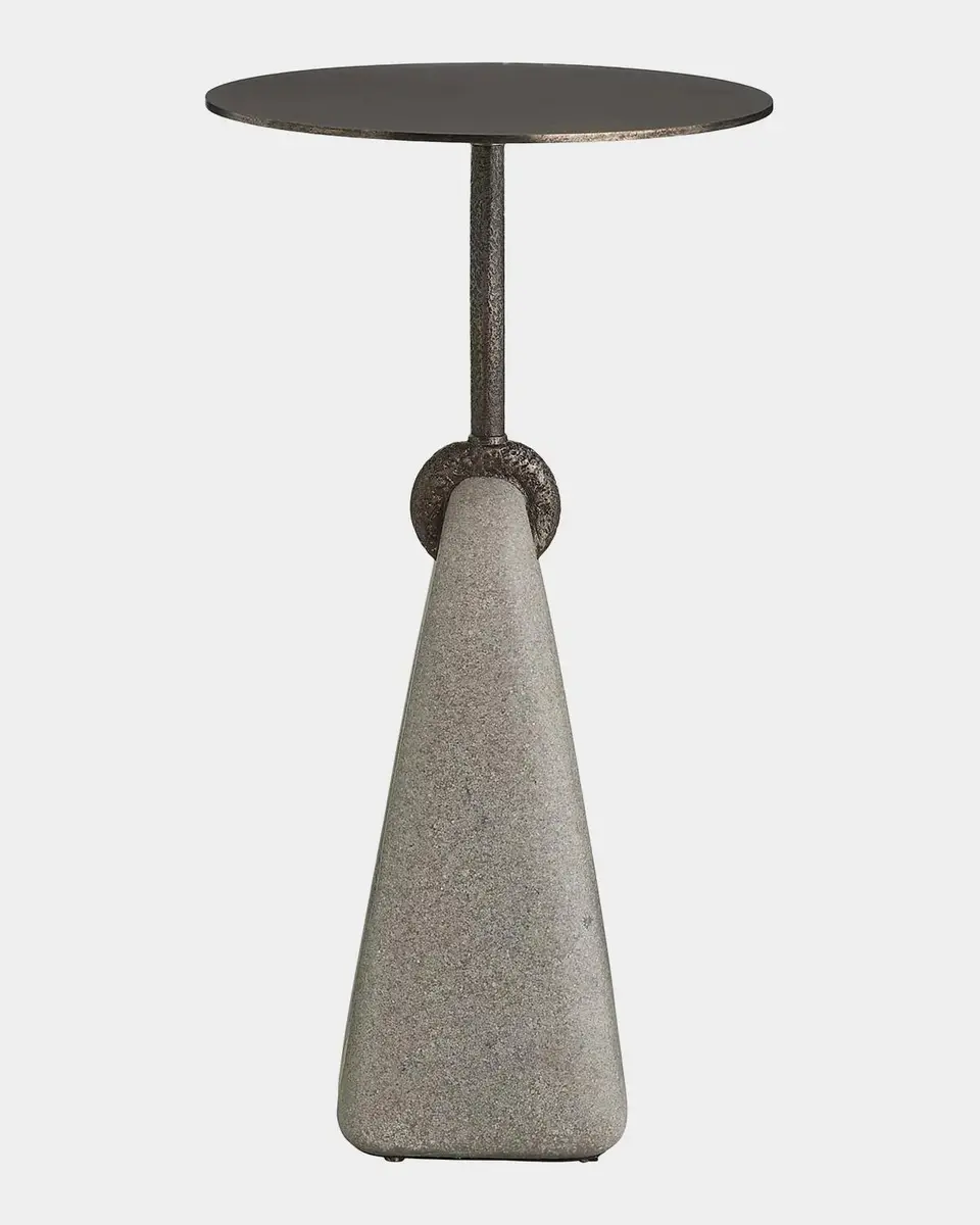 Arteriors Miles Ricestone & Bronze-Plated Iron Accent Table | Thumbnail 6