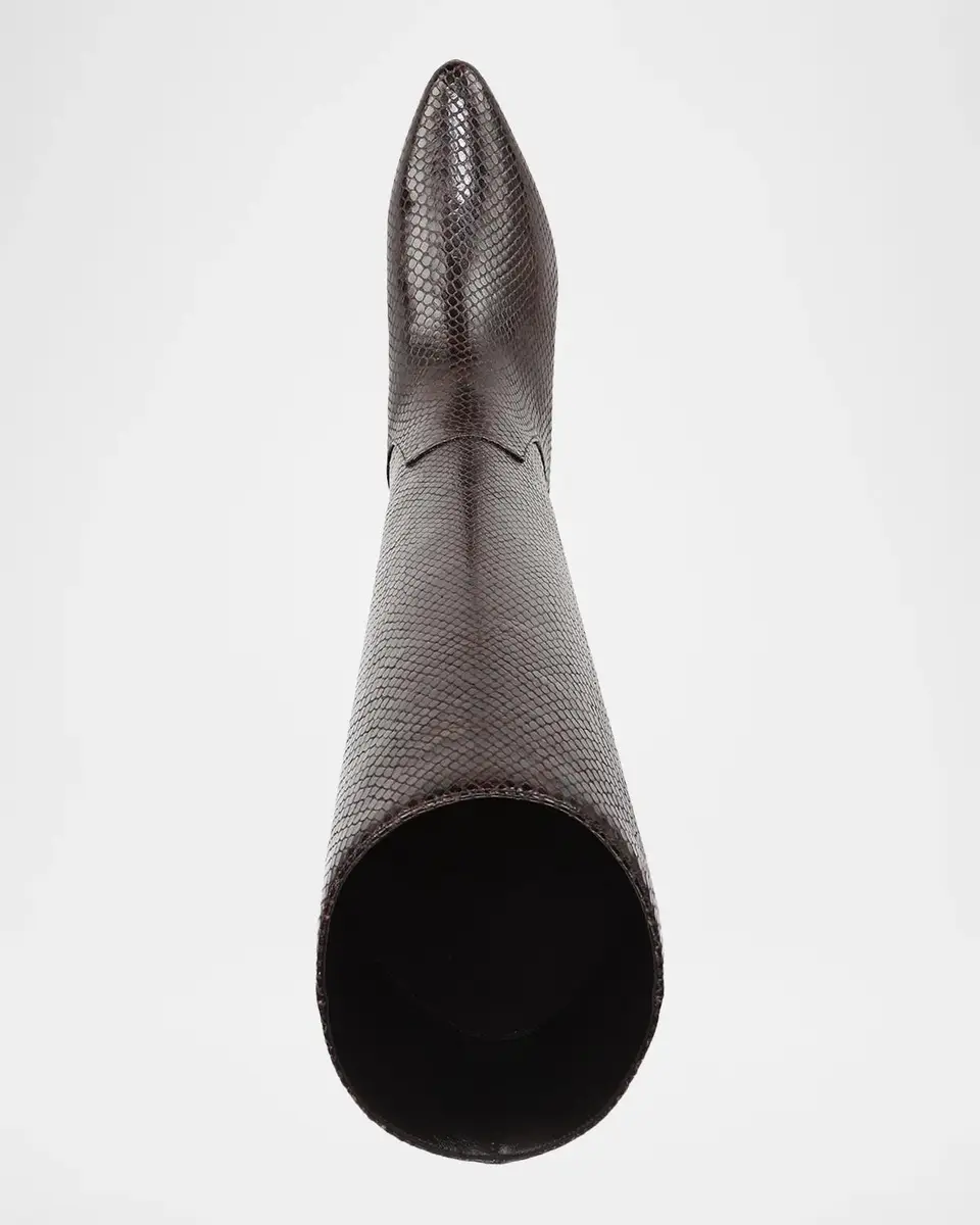 Veronica Beard Gabrielle Snake-Embossed Leather Knee-High Boots | Thumbnail 4 Veronica Beard Gabrielle Snake-Embossed Leather Knee-High Boots | Thumbnail 4