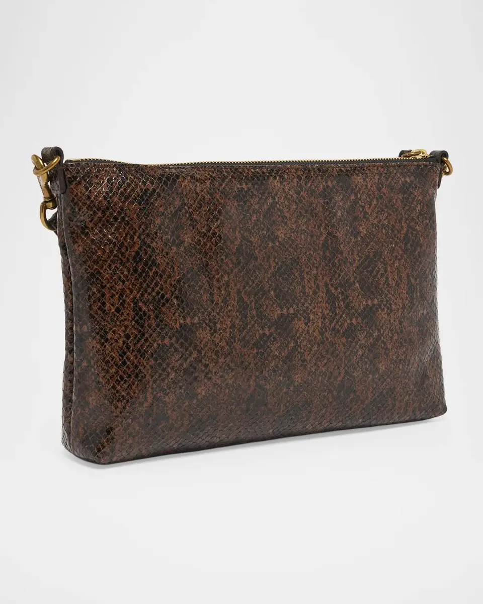 Isabel Marant Nessah Python-Embossed Leather Crossbody Bag | Thumbnail 3 Isabel Marant Nessah Python-Embossed Leather Crossbody Bag | Thumbnail 3