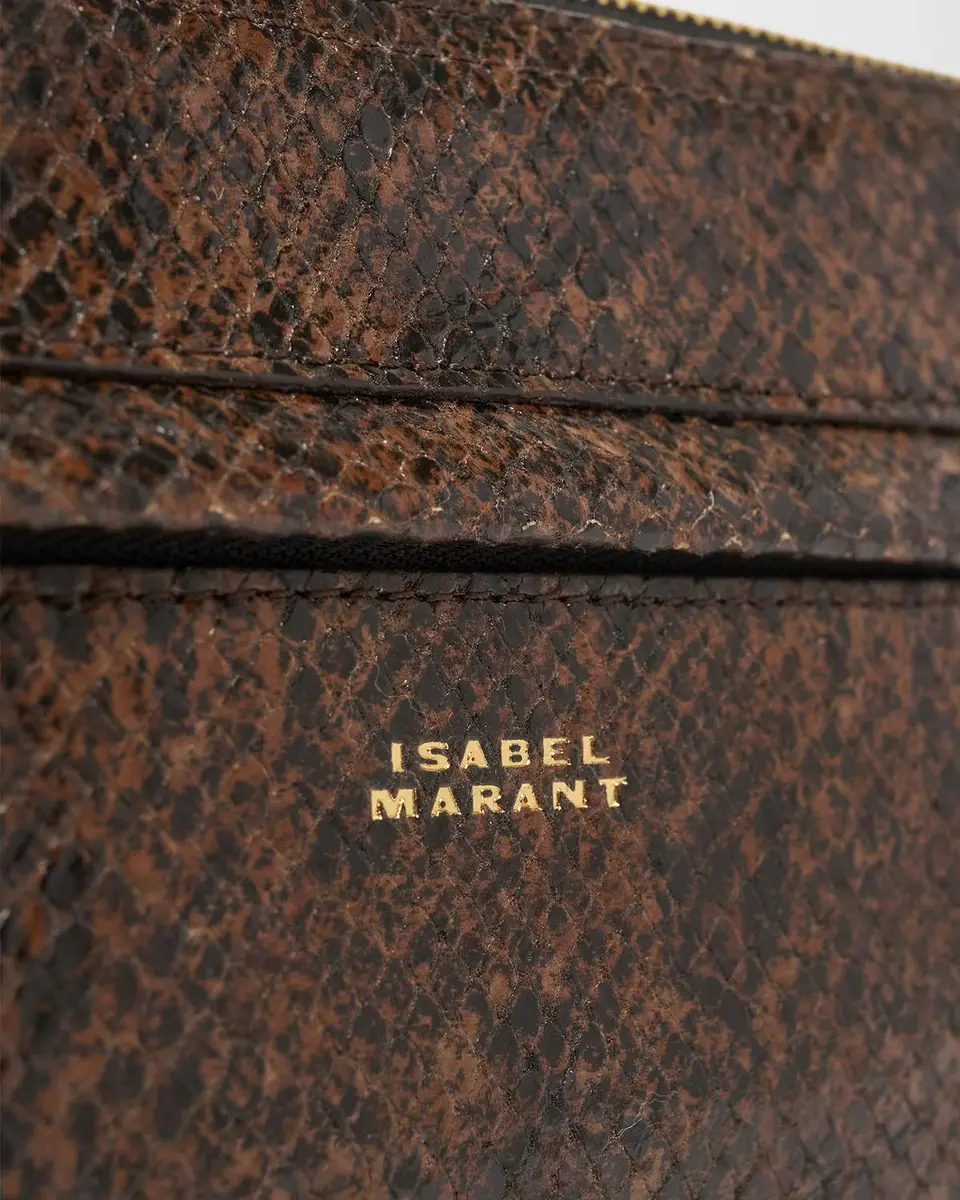 Isabel Marant Nessah Python-Embossed Leather Crossbody Bag | Thumbnail 6 Isabel Marant Nessah Python-Embossed Leather Crossbody Bag | Thumbnail 6