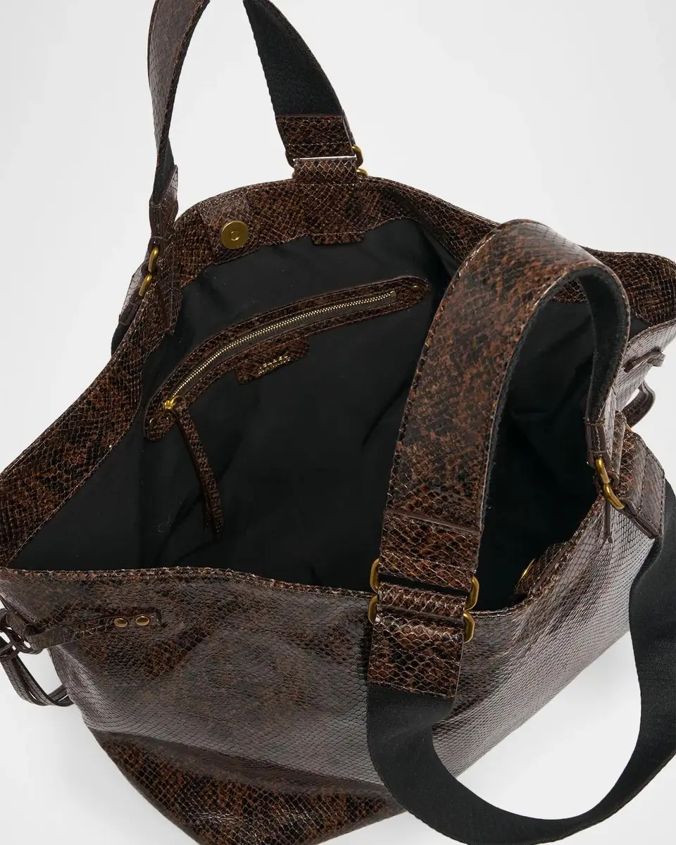 Isabel Marant Wardy Python-Embossed Leather Tote Bag | Thumbnail 4 Isabel Marant Wardy Python-Embossed Leather Tote Bag | Thumbnail 4