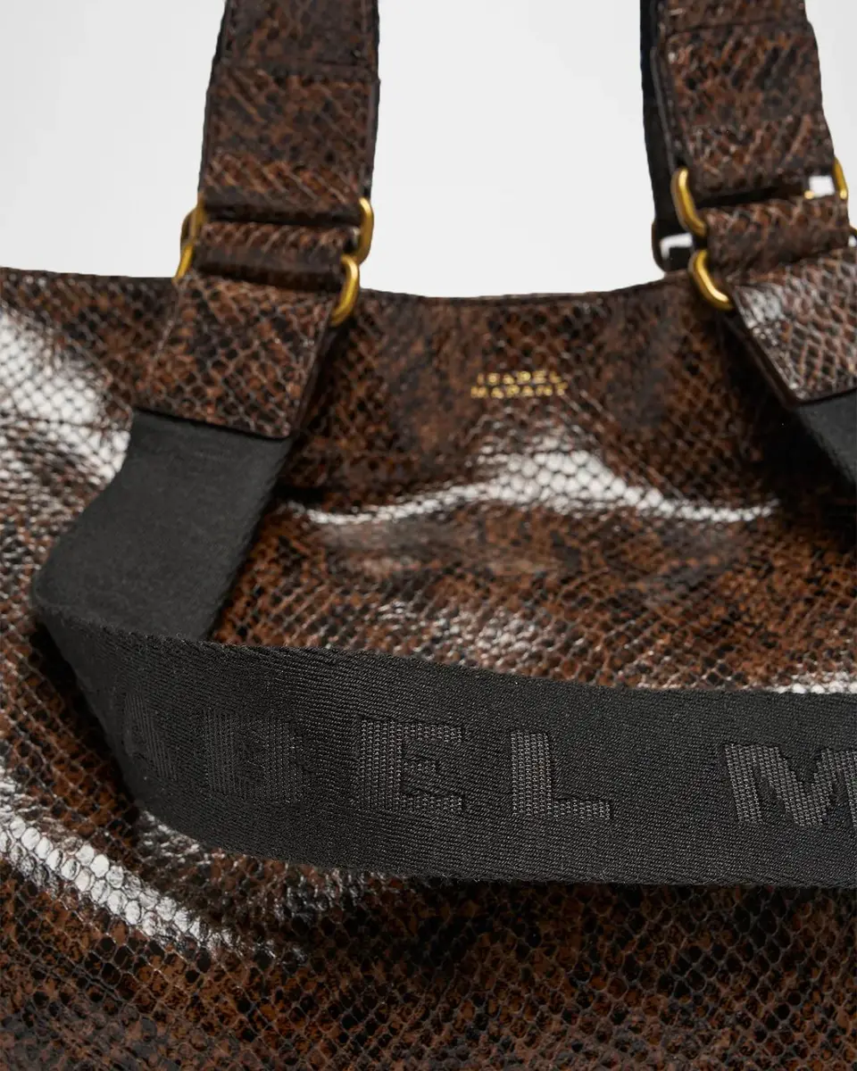 Isabel Marant Wardy Python-Embossed Leather Tote Bag | Thumbnail 6 Isabel Marant Wardy Python-Embossed Leather Tote Bag | Thumbnail 6