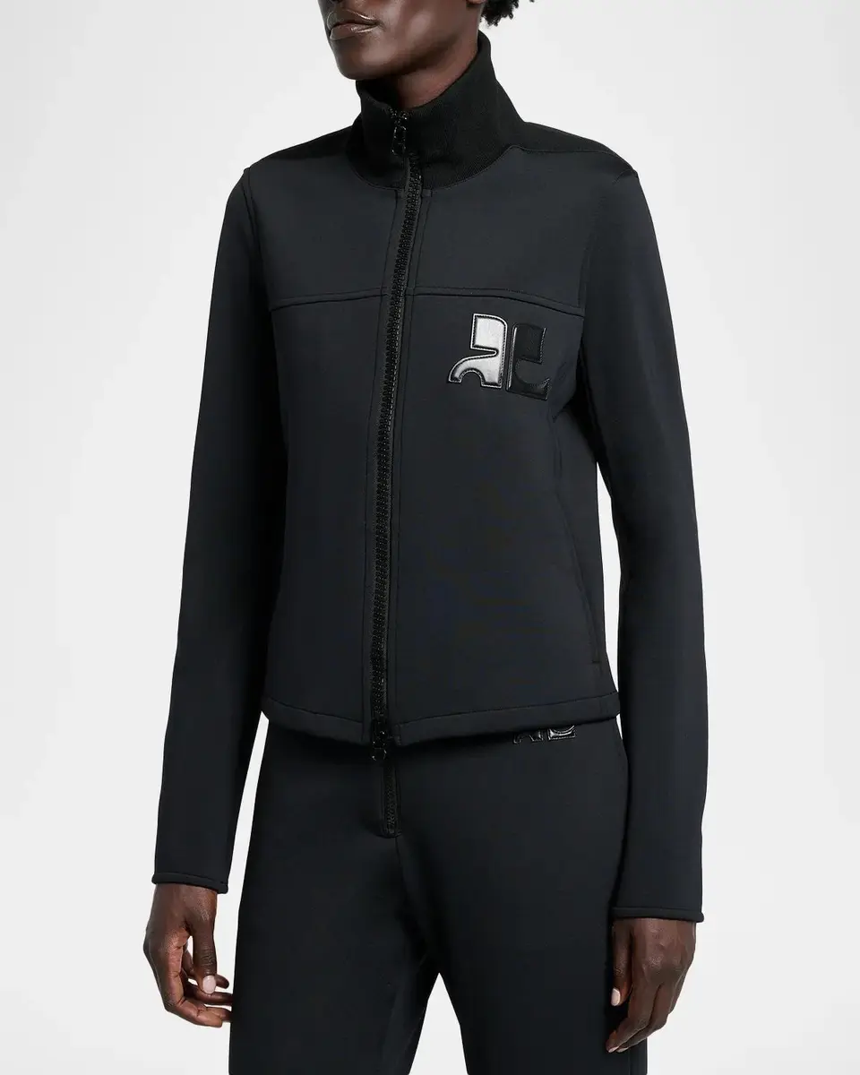 Courrèges Technical Jersey Zip Track Jacket | Thumbnail 4