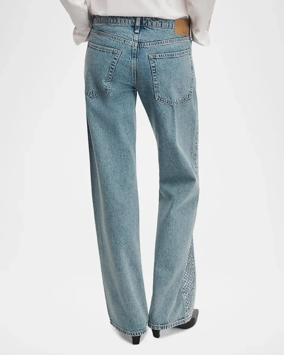 rag & bone Cam Embellished Straight-Leg Jeans | Thumbnail 3 rag & bone Cam Embellished Straight-Leg Jeans | Thumbnail 3