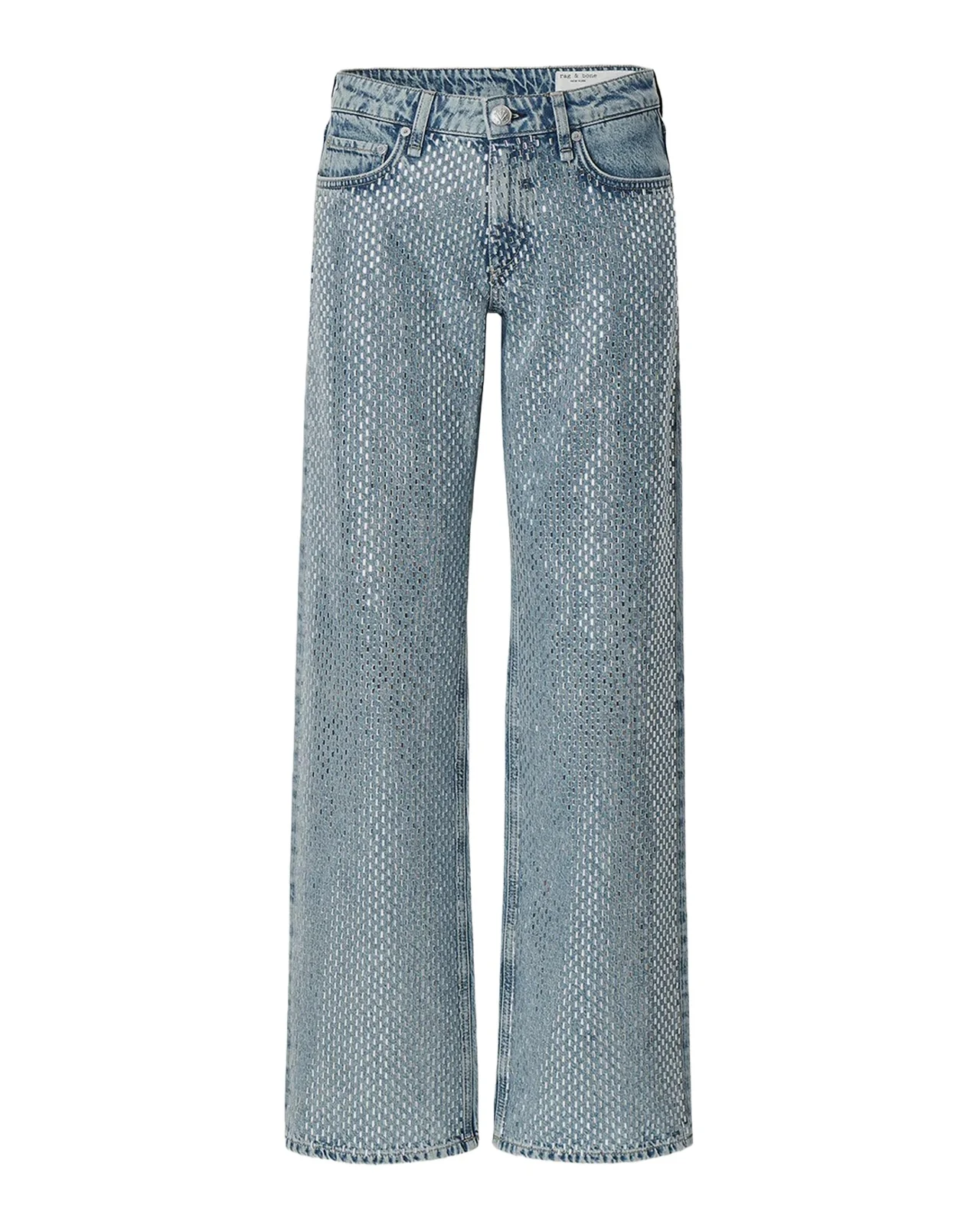 Cam Embellished Low-Rise Straight-Leg Jeans Cam Embellished Low-Rise Straight-Leg Jeans