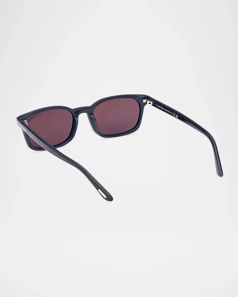Tom Ford Men's Miles-02 Acetate Square Sunglasses | Thumbnail 4 Tom Ford Men's Miles-02 Acetate Square Sunglasses | Thumbnail 4