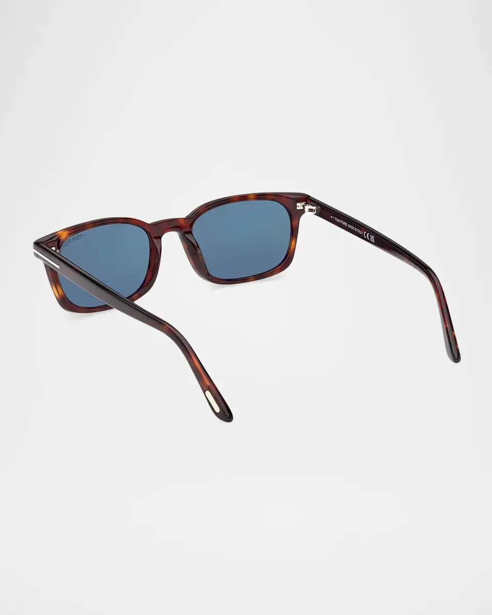 Tom Ford Men's Miles-02 Acetate Square Sunglasses | Thumbnail 4