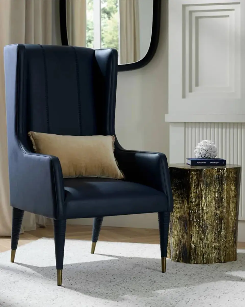 Arteriors Hawthorne Leather Host Chair | Thumbnail 8 Arteriors Hawthorne Leather Host Chair | Thumbnail 8