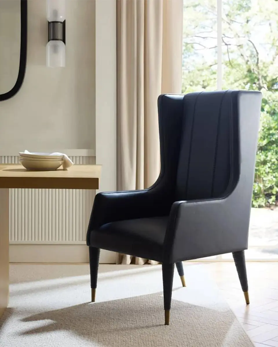 Arteriors Hawthorne Leather Host Chair | Thumbnail 9 Arteriors Hawthorne Leather Host Chair | Thumbnail 9