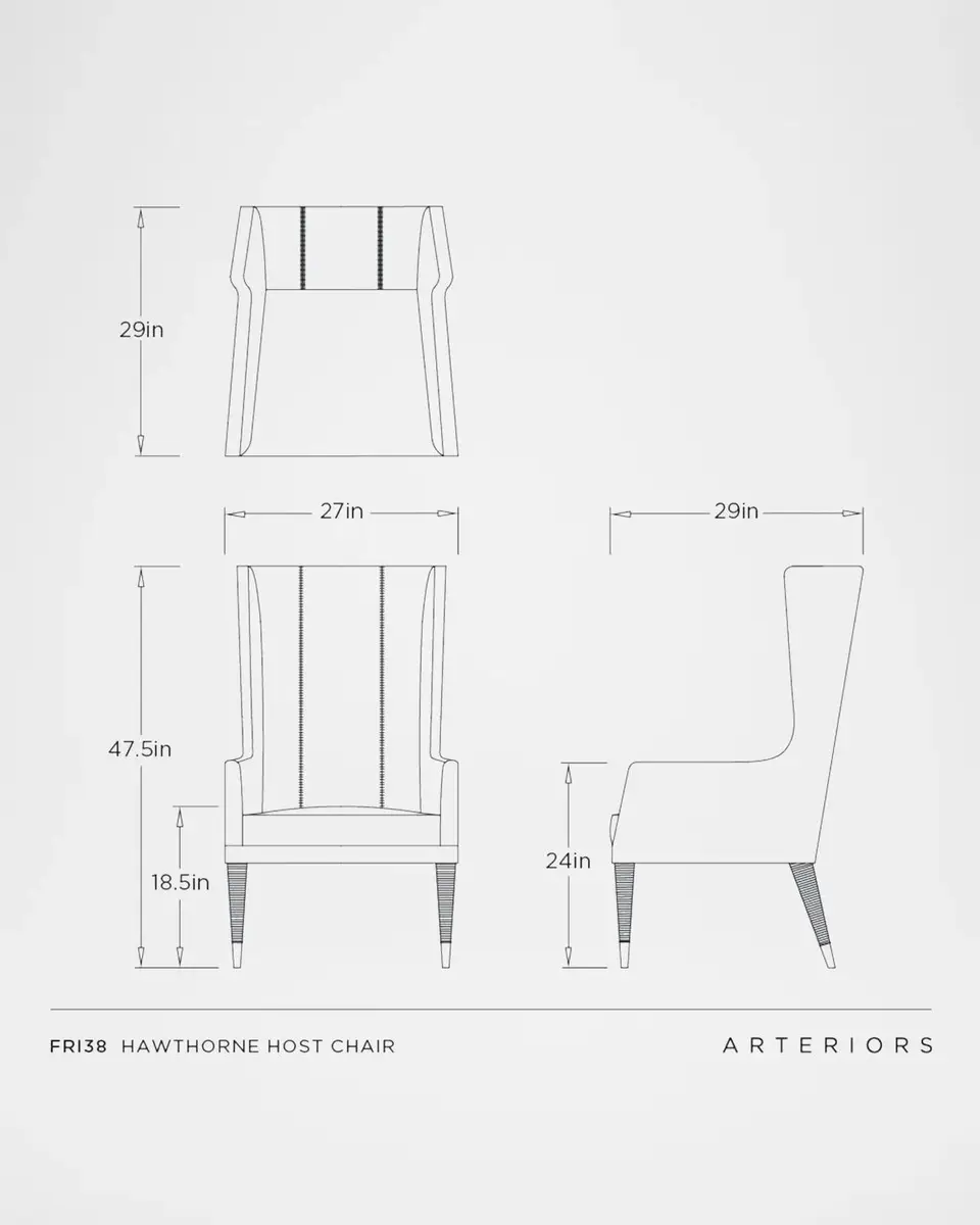 Arteriors Hawthorne Leather Host Chair | Thumbnail 10 Arteriors Hawthorne Leather Host Chair | Thumbnail 10