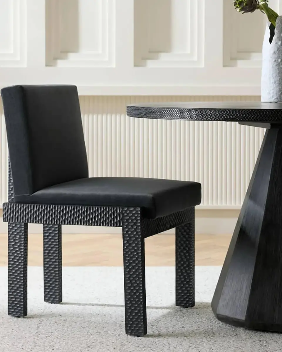 Arteriors Matilda Velvet & Mango Wood Dining Chair | Thumbnail 7 Arteriors Matilda Velvet & Mango Wood Dining Chair | Thumbnail 7