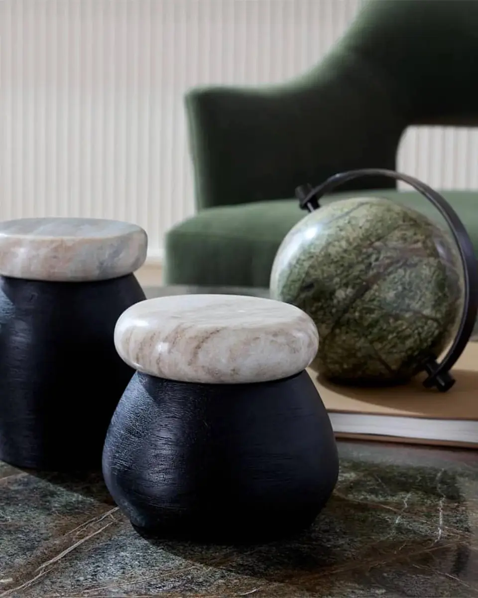 Arteriors Noelle 2-Piece Mango Wood & Marble Containers | Thumbnail 6 Arteriors Noelle 2-Piece Mango Wood & Marble Containers | Thumbnail 6