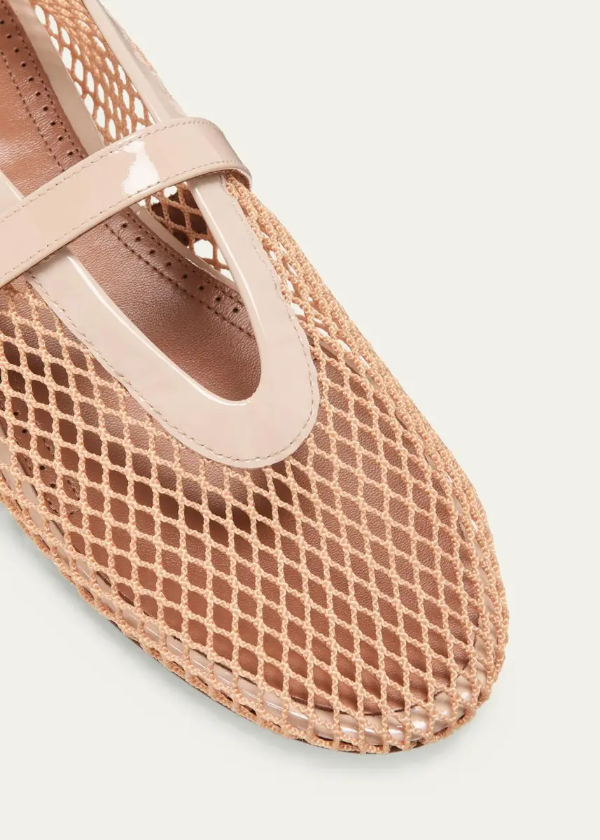 Alaïa Mesh Mary Jane Ballerina Flats | Thumbnail 9 Alaïa Mesh Mary Jane Ballerina Flats | Thumbnail 9