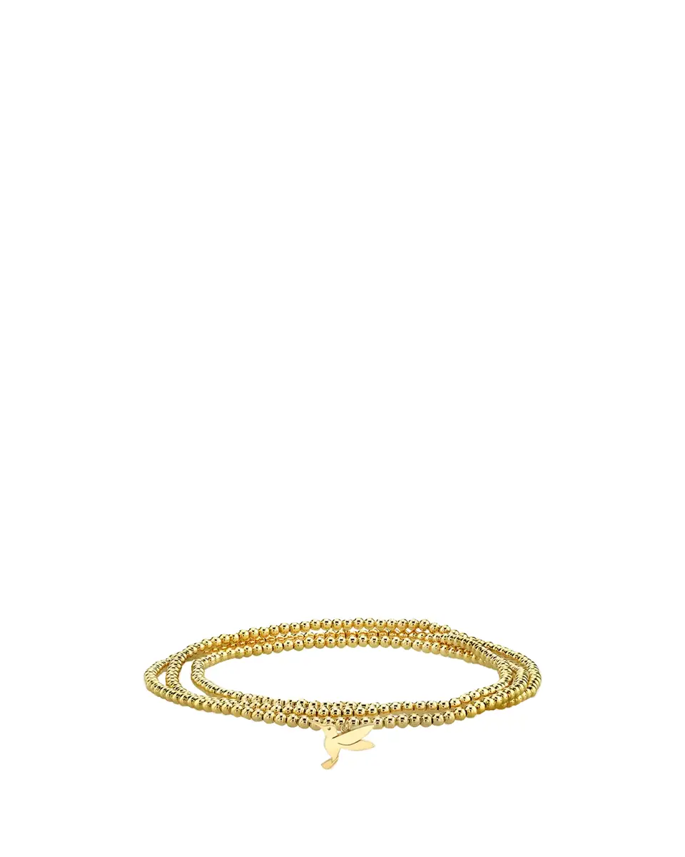 Sydney Evan 14K Yellow Gold Beaded Wrap Bracelet | Thumbnail 2 Sydney Evan 14K Yellow Gold Beaded Wrap Bracelet | Thumbnail 2