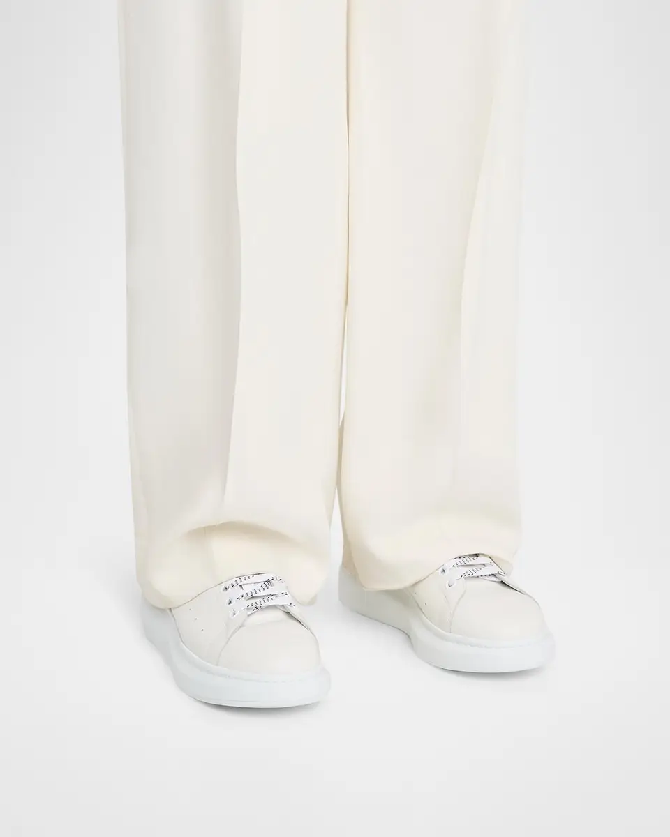 Alexander McQueen Men's Leather Oversized Sneakers | Thumbnail 2 Alexander McQueen Men's Leather Oversized Sneakers | Thumbnail 2