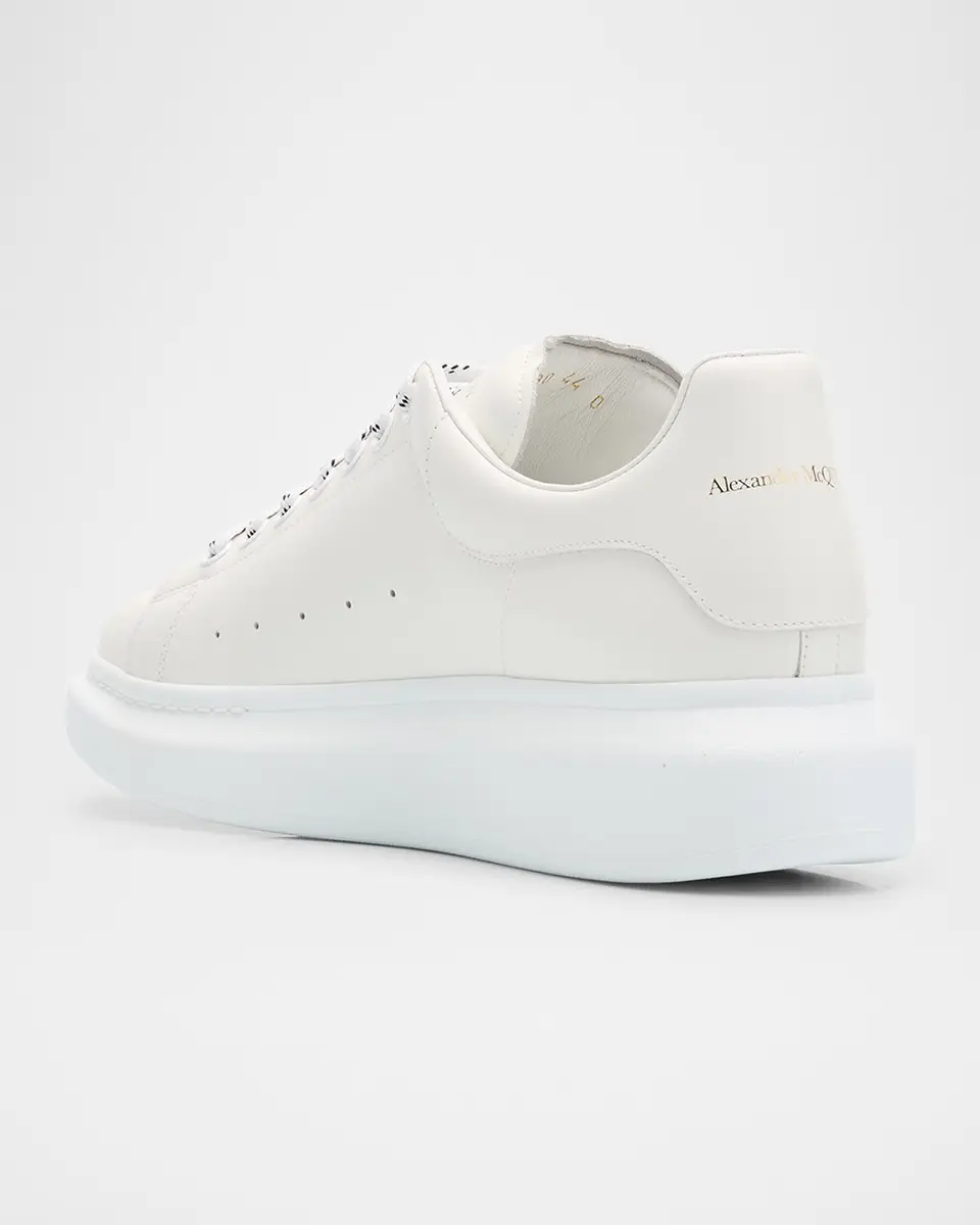Alexander McQueen Men's Leather Oversized Sneakers | Thumbnail 4 Alexander McQueen Men's Leather Oversized Sneakers | Thumbnail 4