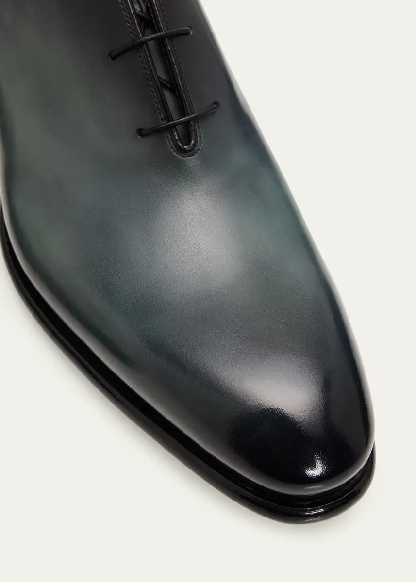 Santoni Men's Velutra Leather Oxfords | Thumbnail 5