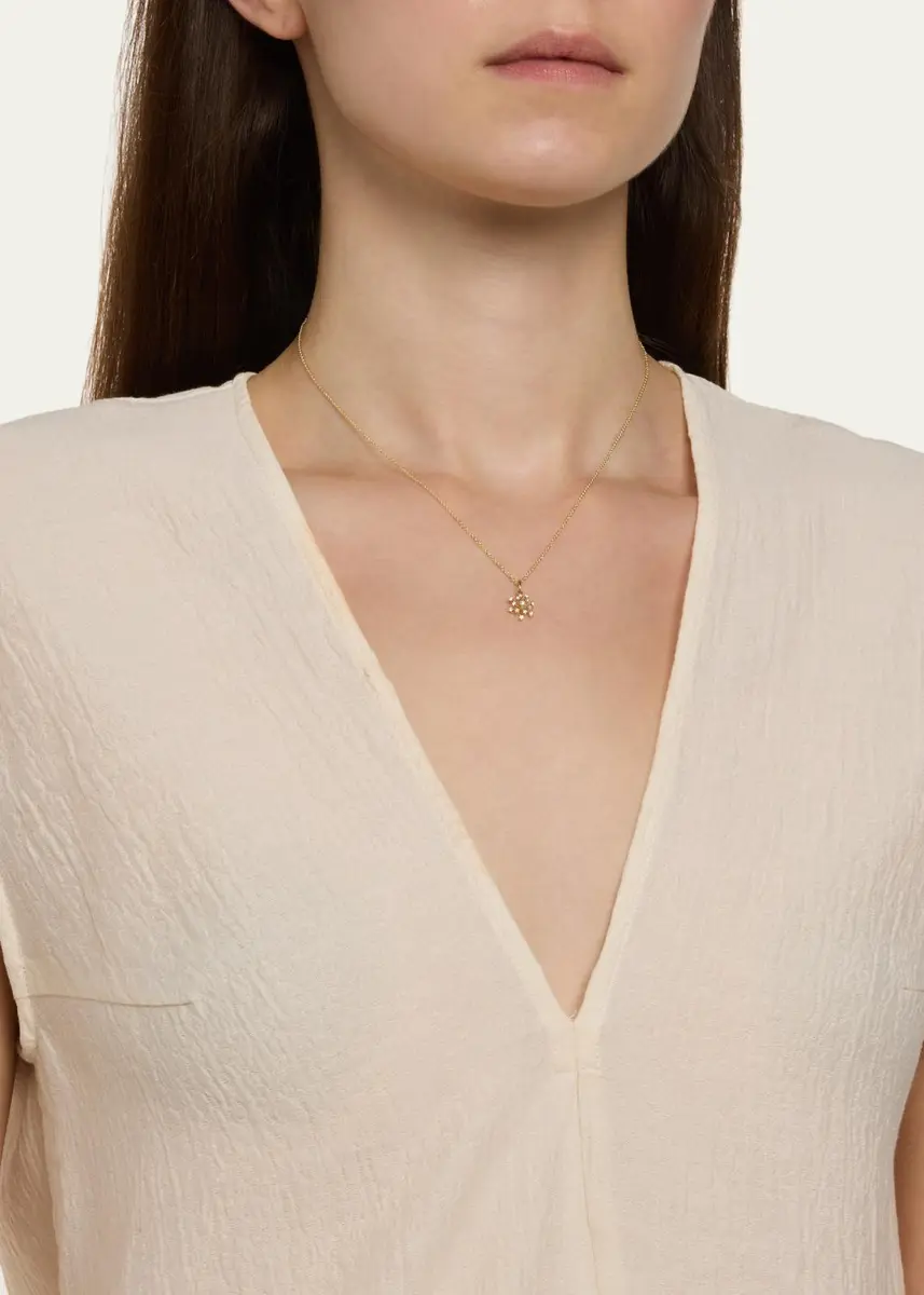 Sydney Evan Small Stone Burst Pendant Necklace | Thumbnail 2 Sydney Evan Small Stone Burst Pendant Necklace | Thumbnail 2