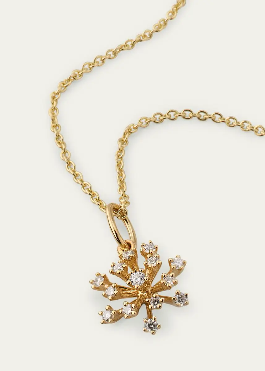 Sydney Evan Small Stone Burst Pendant Necklace | Thumbnail 3 Sydney Evan Small Stone Burst Pendant Necklace | Thumbnail 3