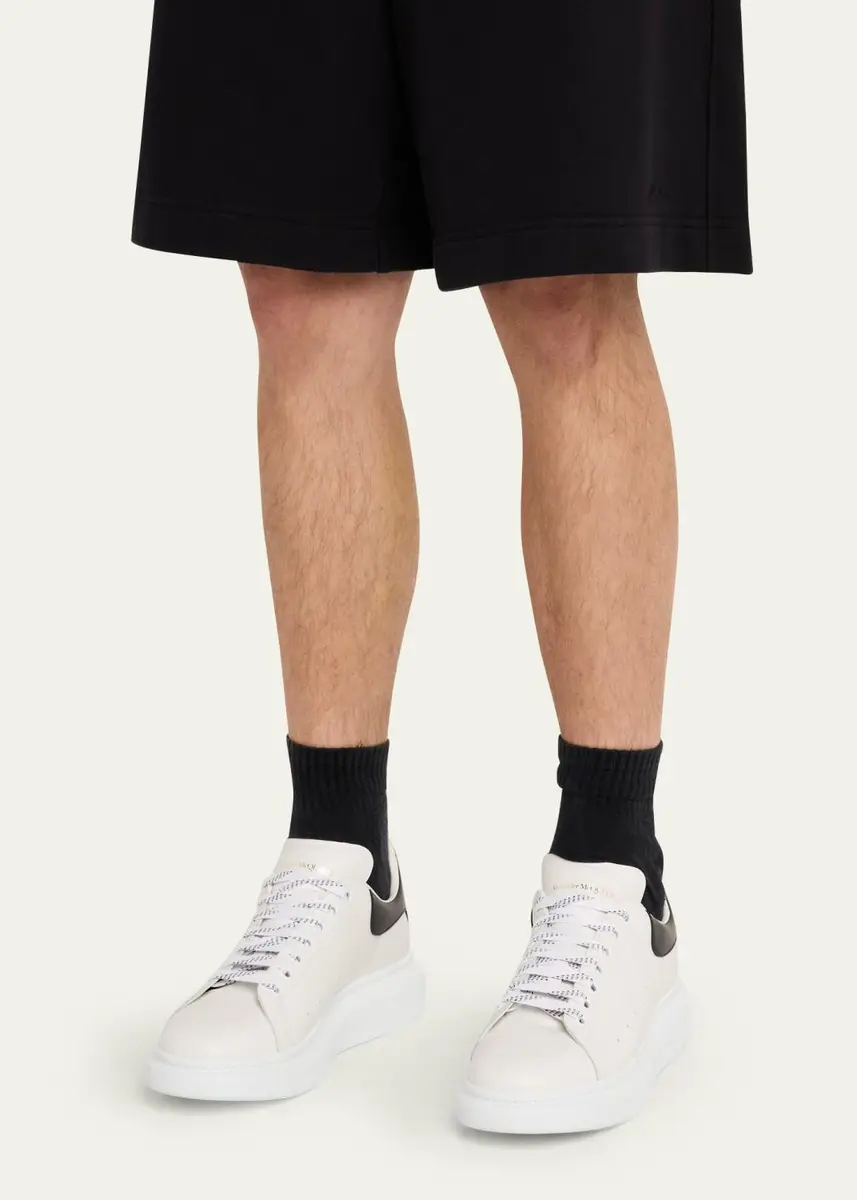 Alexander McQueen Men's Leather Oversized Sneakers | Thumbnail 2 Alexander McQueen Men's Leather Oversized Sneakers | Thumbnail 2